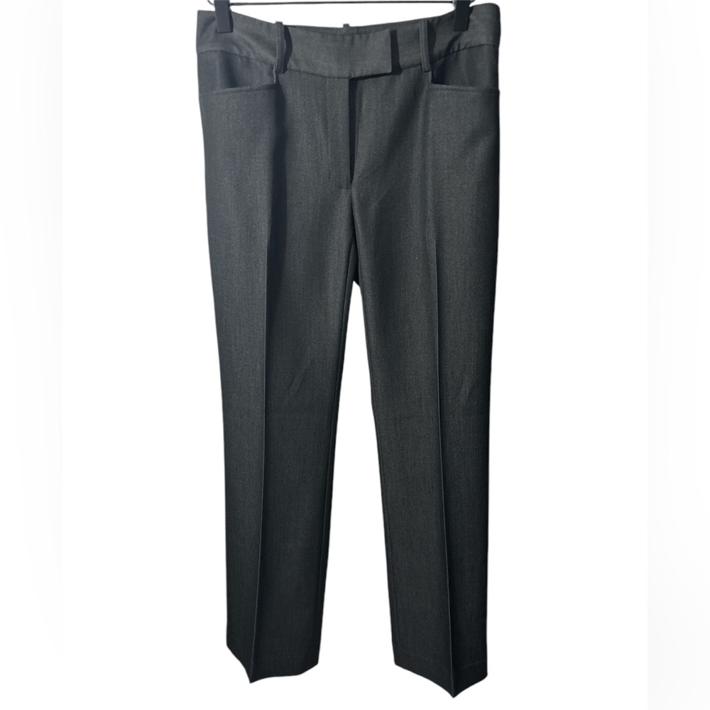 Tahari Dress Pants Sz 2 Charcoal Gray Career Trouser Closet Staple NWT Suiting
